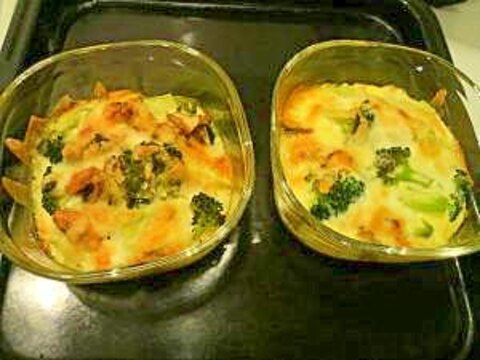 簡単♪ タルト生地なしの緑のキッシュ